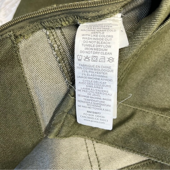 PrAna Kara Olive Green Denim Skirt Size 2 - Picture 7 of 9